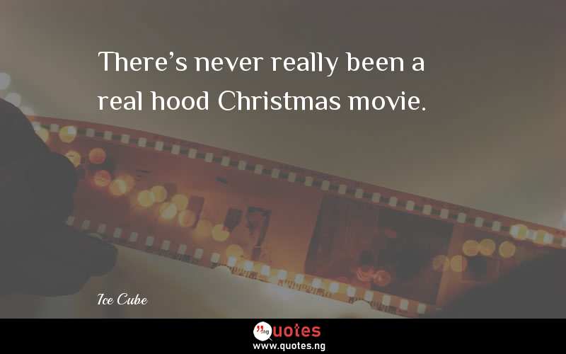 There's never really been a real hood Christmas movie.